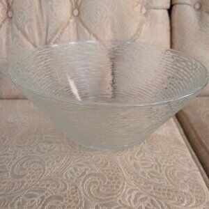 Vintage Soreno Clear Crystal Punch Bowl